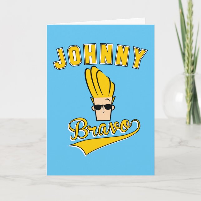Cartão Johnny Bravo Collegiate Graphic (Frente)