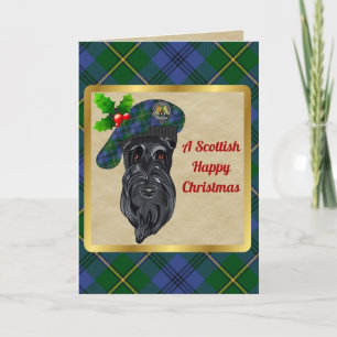 Cartão Johnstone Clan Crachá & Tartan Personalizado