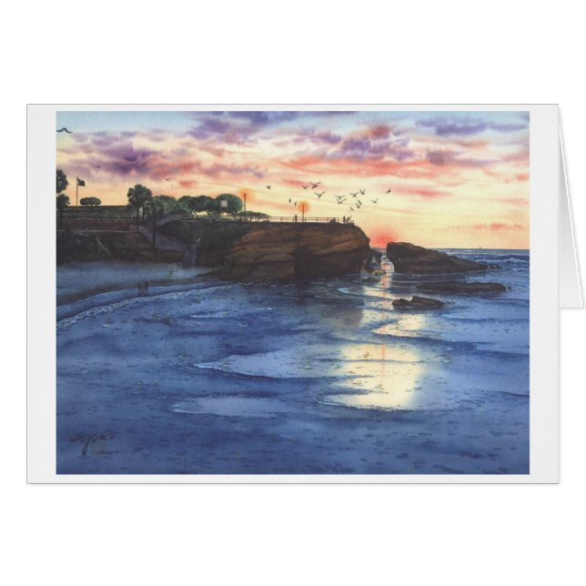 CARTÃO JÓIA DE LA JOLLA, CALIFÓRNIA (Frente Horizontal)