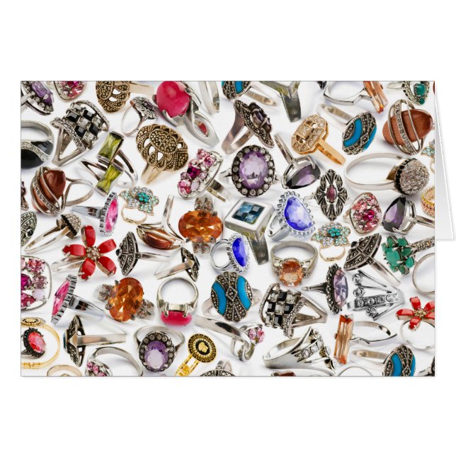 Cartão joias anéis (Frente Horizontal)