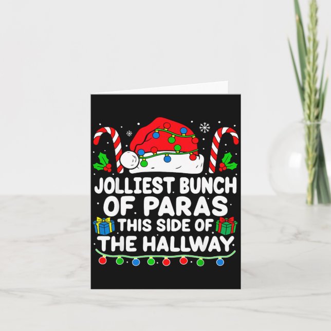 Cartão Jolliest Bunch Of Paras This Side Of The Hallway X (Frente)
