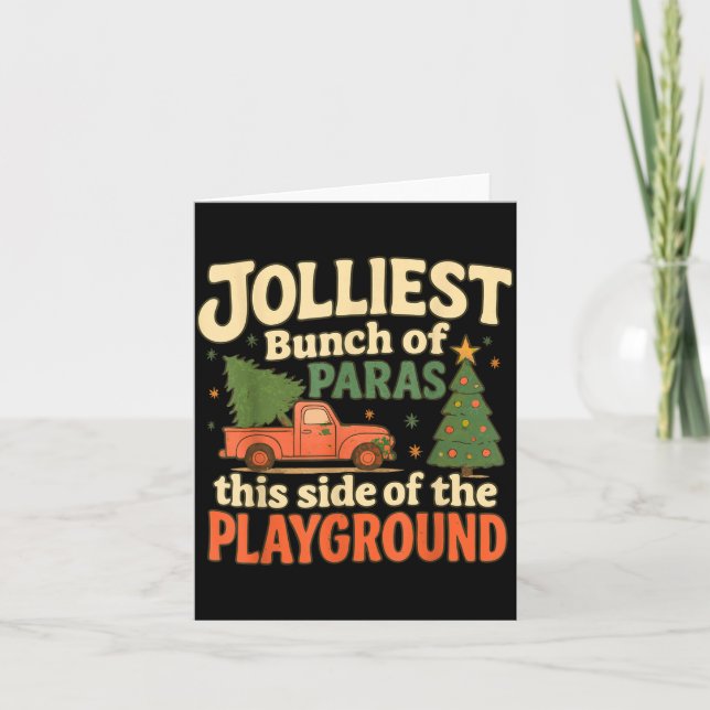 Cartão Jolliest Bunch Of Paras This Side Of The Playgroun (Frente)