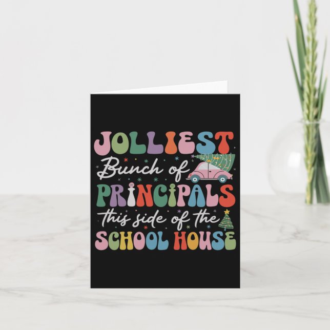 Cartão Jolliest Bunch Of Principals Este Lado Da Escola (Frente)