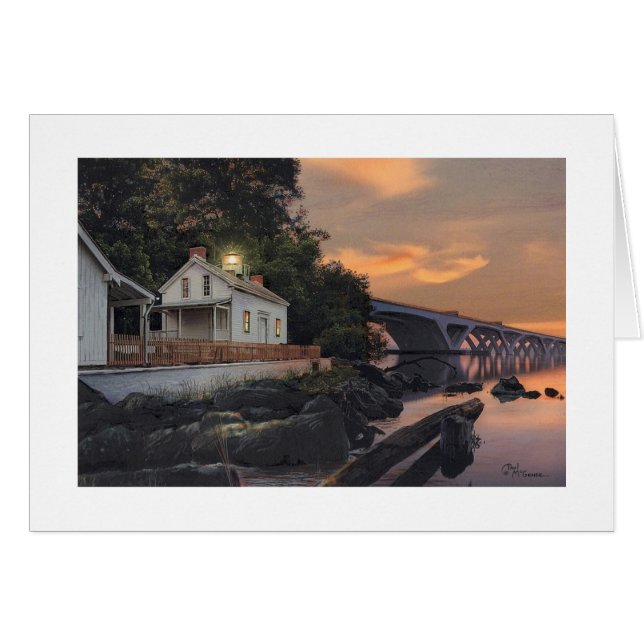 Cartão "Jones Point Sunrise" de Paul McGehee (Frente horizontal)