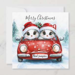 Cartão Jornada de Natal com Amigos Peludos