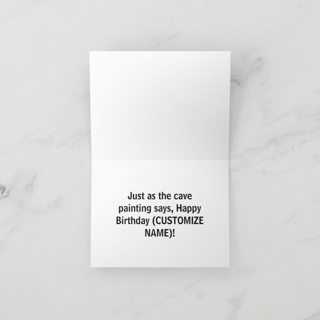 Cartão Jornal Egípcio Caverna Humorosamente Engraçado Ani (Interior)