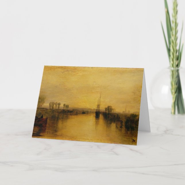 Cartão Joseph Mallord William Turner | Chichester Canal,  (Frente)