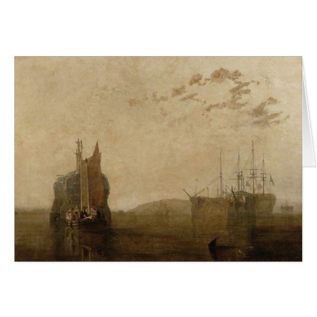 Cartão Joseph Mallord William Turner | Hulks no Tamar (Frente Horizontal)