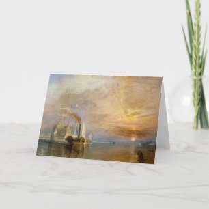 Cartão Joseph Mallord William Turner "o Teme de combate