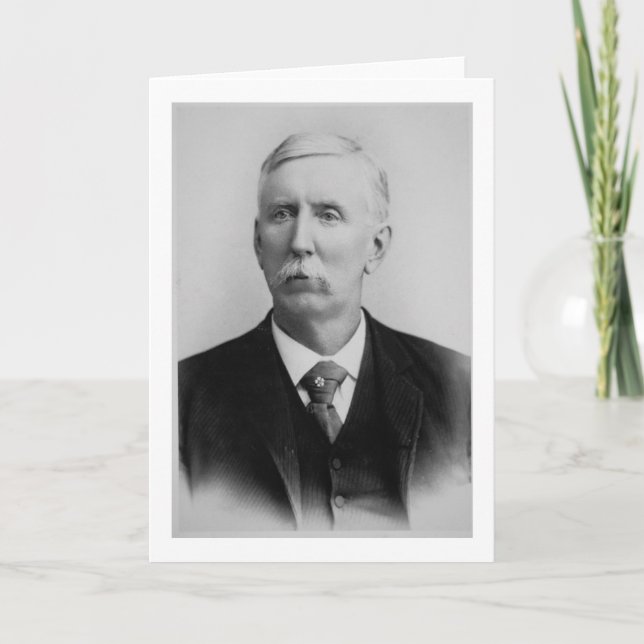 Cartão Joseph McCoy (1837-1915) (foto de b/w) (Frente)