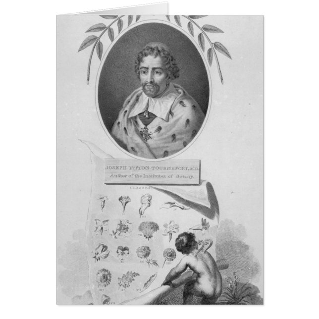 Cartão Joseph Pitton de Tournefort (Frente)