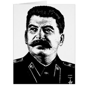 Cartão Joseph Stalin, URSS, CCCP, União Soviética, Comuni