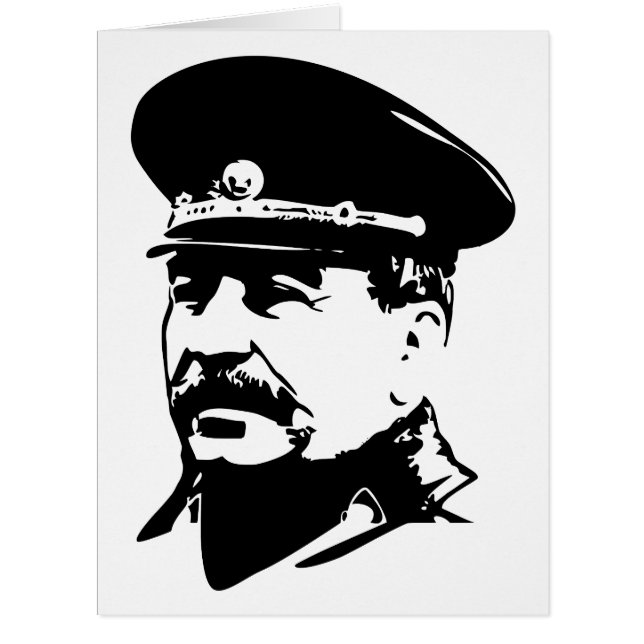 Cartão Joseph Stalin, USSR, CCCP, Soviet Union, Communism (Frente)