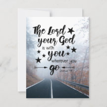 Joshua 1:9 Deus está com você aonde quer que você 