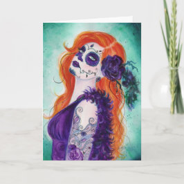 Cartão Joslyn Day of the Dead Card By renee Lavoie