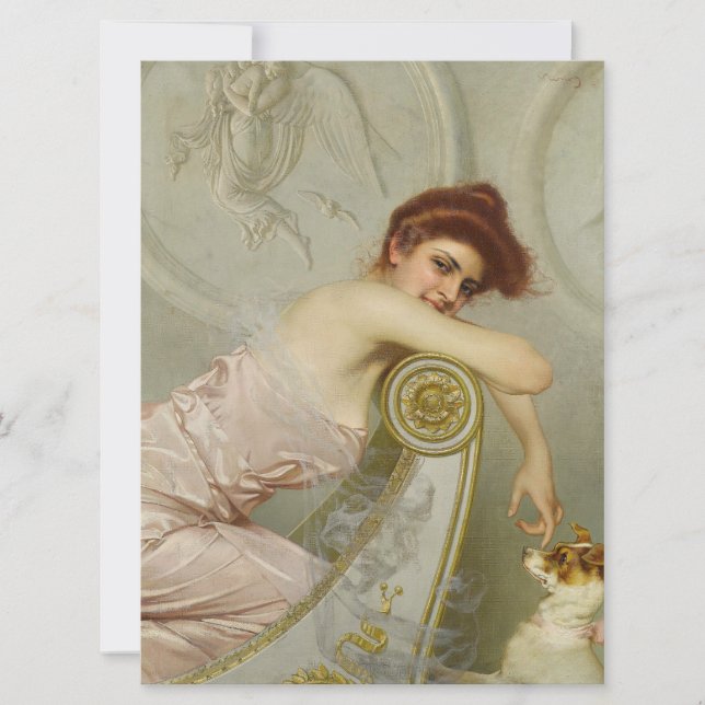 Cartão Jovem Fashiável Que Engana Seu Cachorro Louco (Frente)