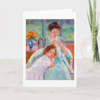 Jovem Mãe Costurando, Mary Cassatt