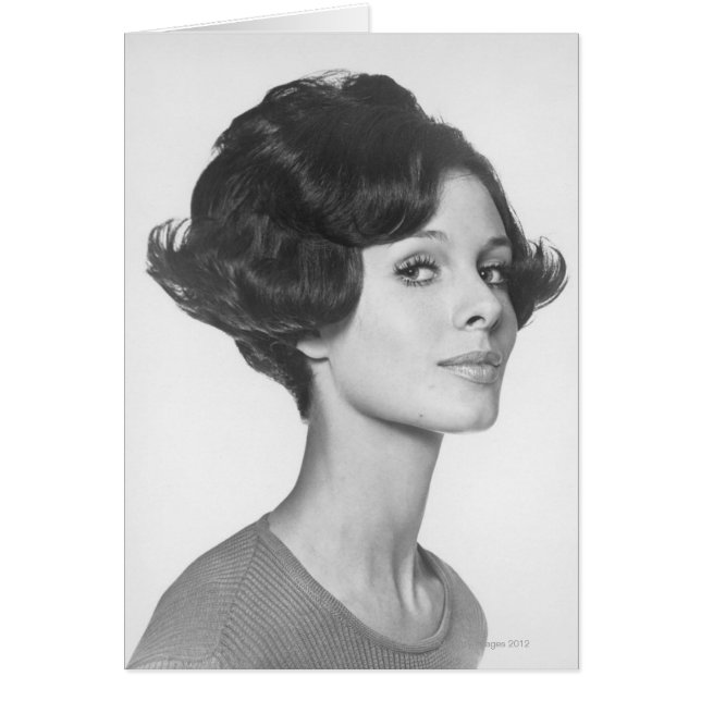 Cartão Jovem mulher (Frente)