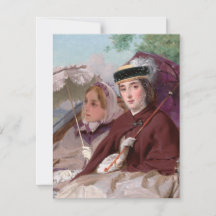 Jovens Elegantes a andar numa Carruagem