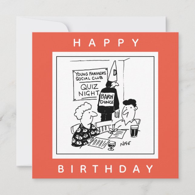 Cartão Jovens fazendeiros têm um desenho animado para a n (Frente)