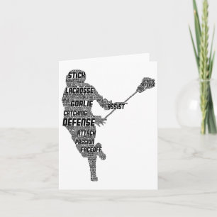Cartão Jovens Jovens Jovens Jogadores de Lacrosse Meninos