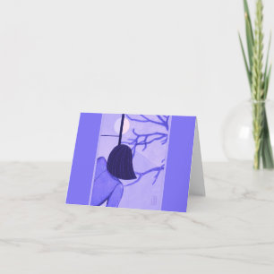 Cartão Jovens mulheres na tela Shoji Tela WINTER Nota