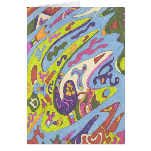 Cartão Joy, abstrato (Frente)