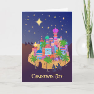 Cartão Joy Bethlehem e Stars