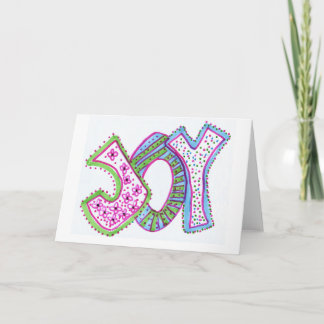 Cartão Joy Greeting Card