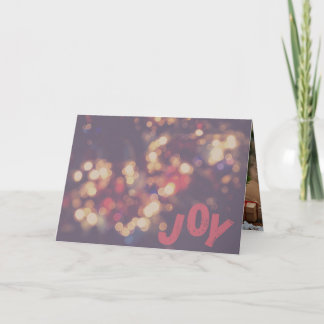 Cartão Joy Holiday Greeting Card