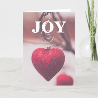 Cartão Joy Love Laughter Holiday Greeting Card