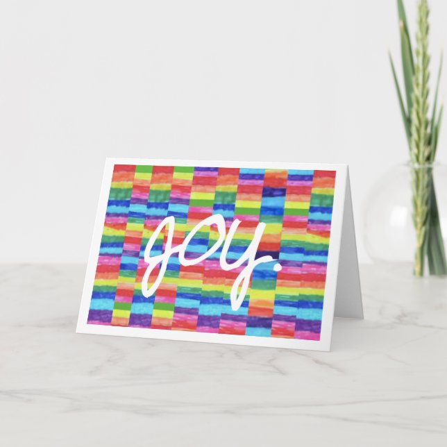 Cartão Joy Rainbow Frameable Notecard (Frente)