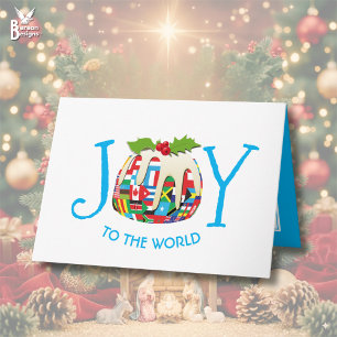Cartão JOY TO THE WORLD FESMENT Pudim