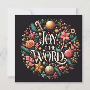 Cartão JOY to World Saudting Cards