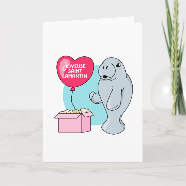 Cartão Joyeuse Saint Lamantin (Frente)