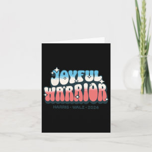 Cartão Joyful Warrior For Kamala Harris Tim Walz 2024 Har