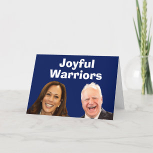 Cartão Joyful Warriors Harris e Walz
