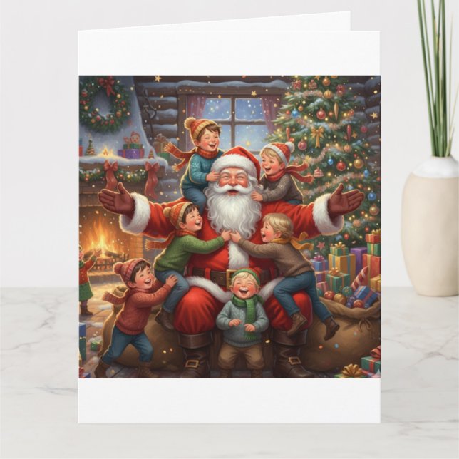 Cartão Joyful Whispers by the Tree (Frente)