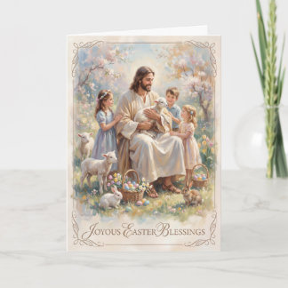 Cartão Joyous Easter Blessings Easter Card