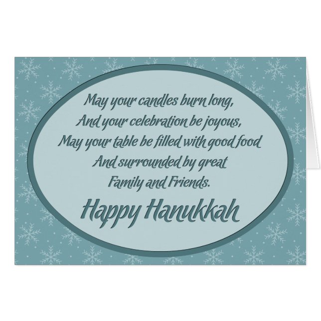 Cartão Joyous Hanukkah (Frente Horizontal)