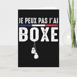 Cartão J'peux Pas J'ai Boxe Boxeur Combyt Ring De Boxe Bo