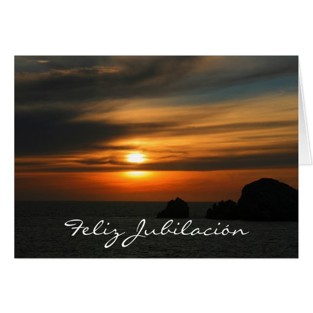 Cartão jubilación colores (Frente Horizontal)