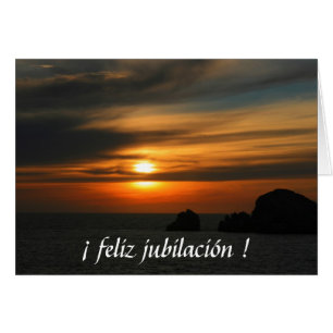 Cartão jubilación puesta