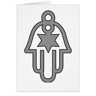 CARTÃO JUDEU AFORTUNADO DE HAMSA