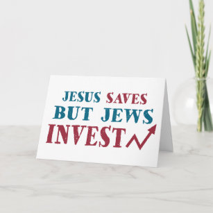 Cartão Judeus Invest - Humor financeiro judeu