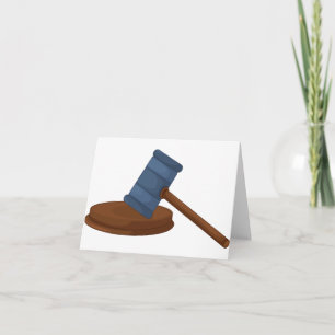 Cartão Judges Gavel Note Cards