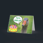 Cartão Judgmental Goose Funny Birthday<br><div class="desc">Cartão de bobo com ganso crítico e bolo de aniversário com muitas velas. Humor clássico de aniversário! Personalize as mensagens e divirta-se. Obrigados para procurar! Foto ©Christine Greenspan</div>