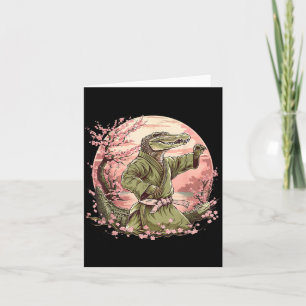 Cartão Judô Crocodilo Natureza Kickboxing Taekwondo Artes