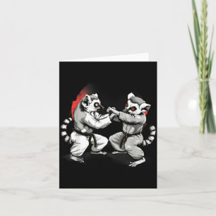 Cartão Judo Lêmure Nature Kickboxing Taekwondo Artes Marc