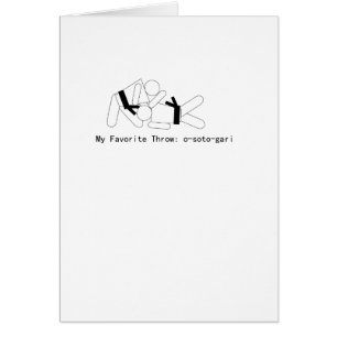 Cartão Judo meu lance Osoto Gari de Fav